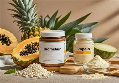 Qual è la differenza tra bromelina e papaina?